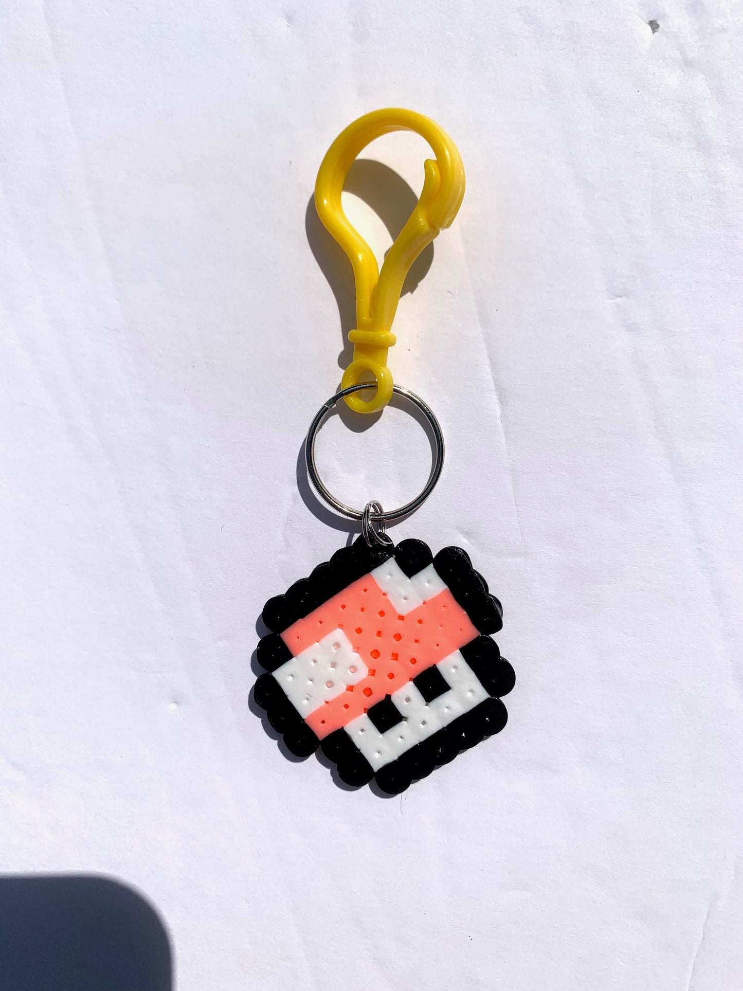 Peach Toadstool Keychain