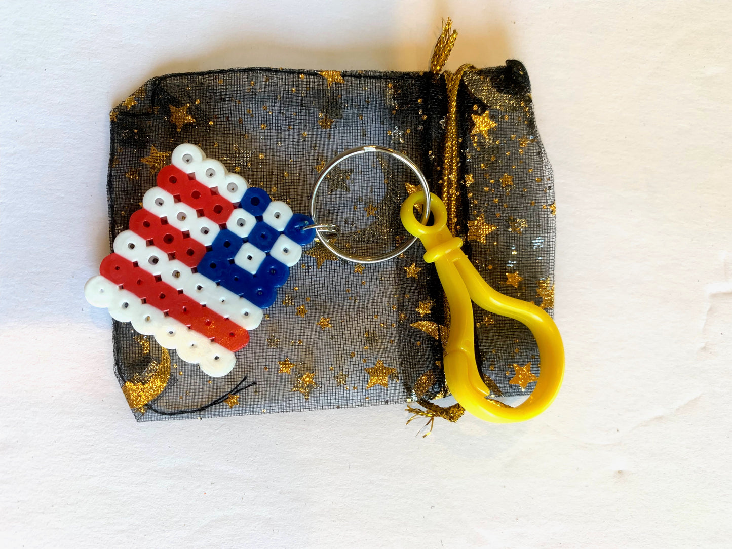 American Flag Keychain