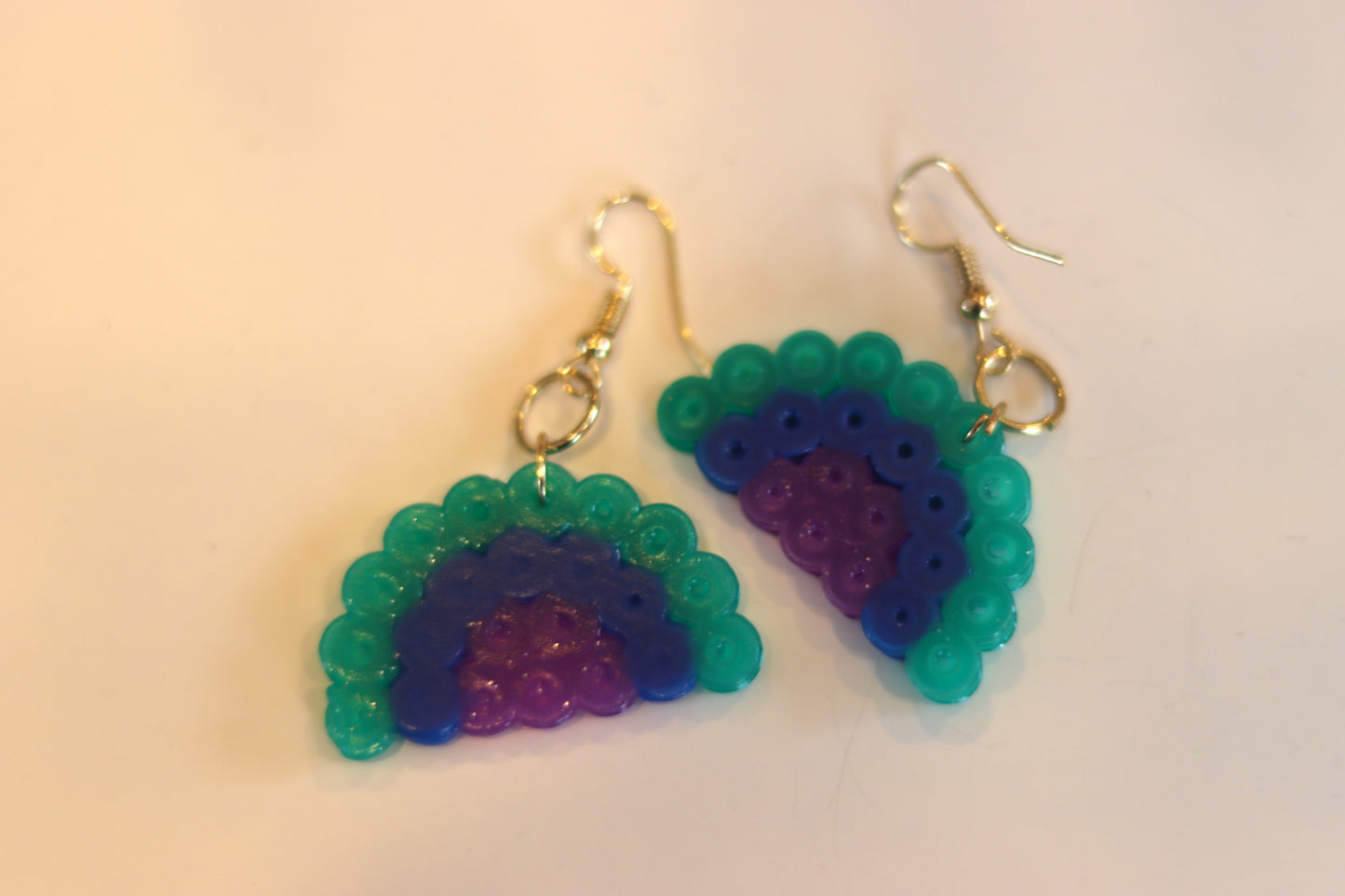 Green Rainbow Earrings