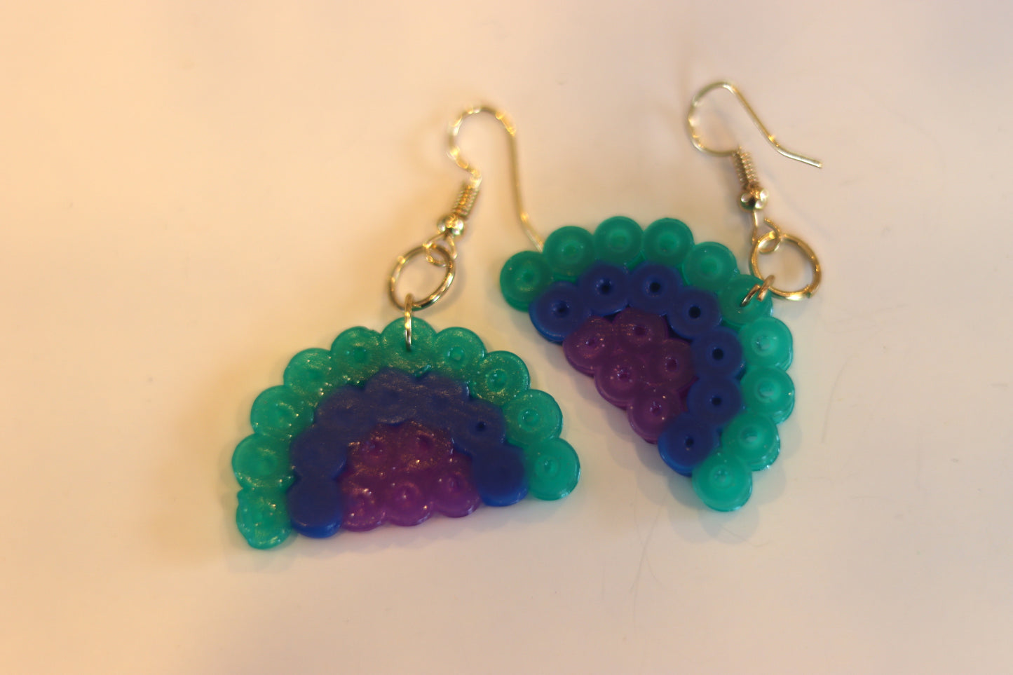 Green Rainbow Earrings