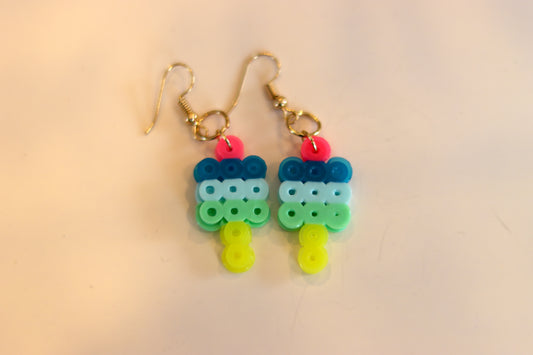 Popsicle Earrings (blue/green)